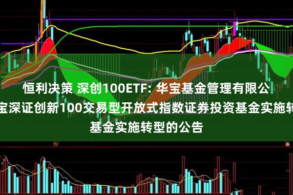 恒利决策 深创100ETF: 华宝基金管理有限公司关于华宝深证创新100交易型开放式指数证券投资基金实施转型的公告